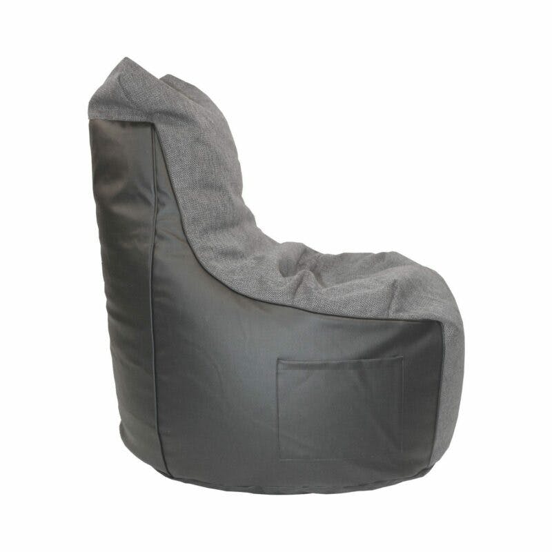 Trendstore „Levon“ Sitzsack, Kunstleder schwarz, Seite, Breite 65 cm