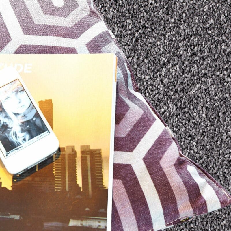 Astra „Savona 180“ Teppich in der Farbe Silber – Wohnbeispiel
