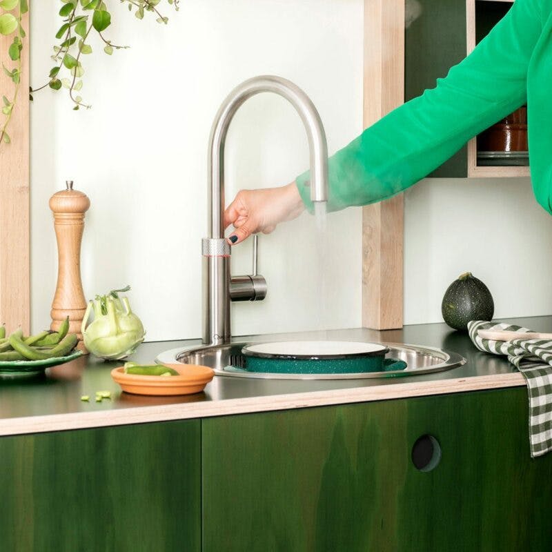 Quooker „Flex“ Armatur verchromt glänzend - kochendes Wasser auf Knopfdruck