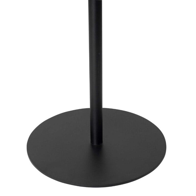 WK Wohnen 9301 Beistelltisch in der Farbe Schwarz mit Detailansicht Tischfuß