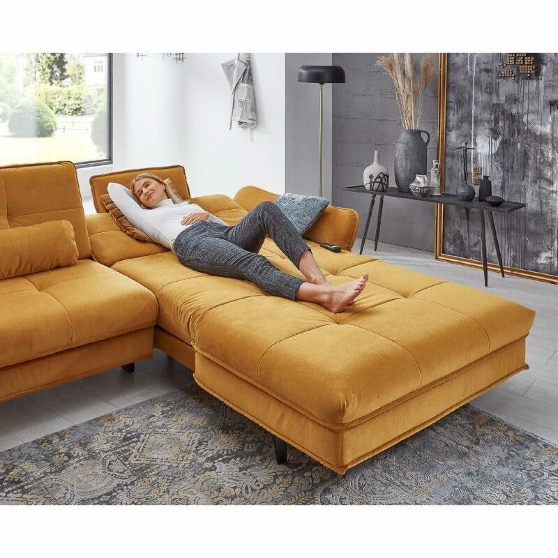Couchliebe Key West Sofa mit Komfortfunktionen – Detail verstellbare Ottomane
