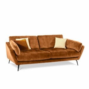 Willi Schillig Softy Sofa in der Farbe cognac