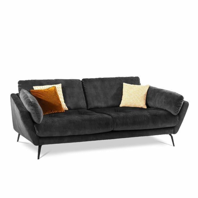 Willi Schillig Softy Sofa in der Farbe dark grey