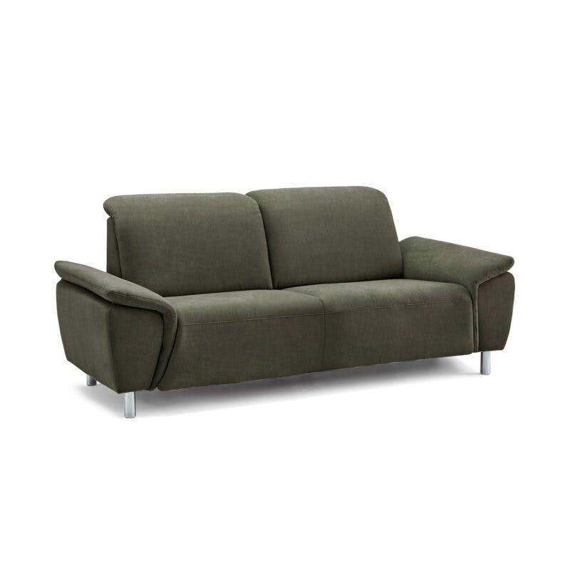 Calizza Interiors Nell Sofa mit Bezug Flachgewebe Eco-Soil 156 forest – Sofa ohne Funktion Perspektive