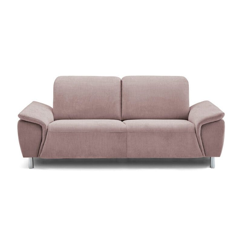 Calizza Interiors Nell Sofa mit Bezug Flachgewebe Eco-Soil 70 magnolie – Sofa ohne Funktion Frontansicht