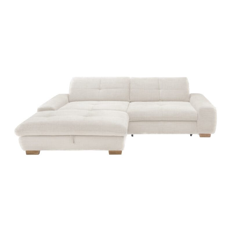 Set One by Musterring SO 1200 Sofa mit Cordbezug in Creme - frontal