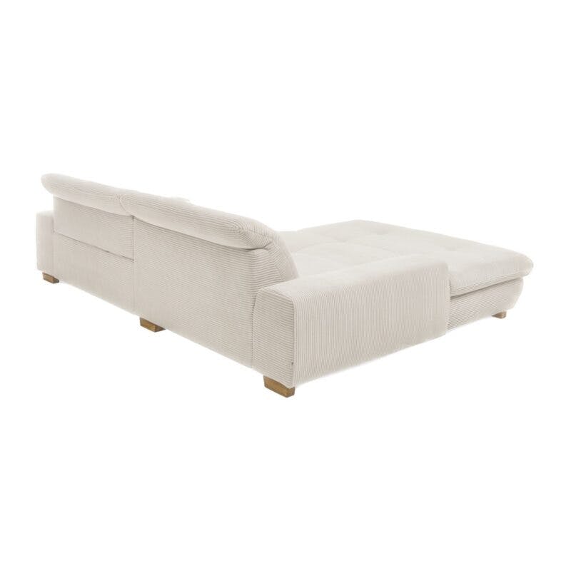 Set One by Musterring SO 1200 Sofa mit Cordbezug in Creme - hinten
