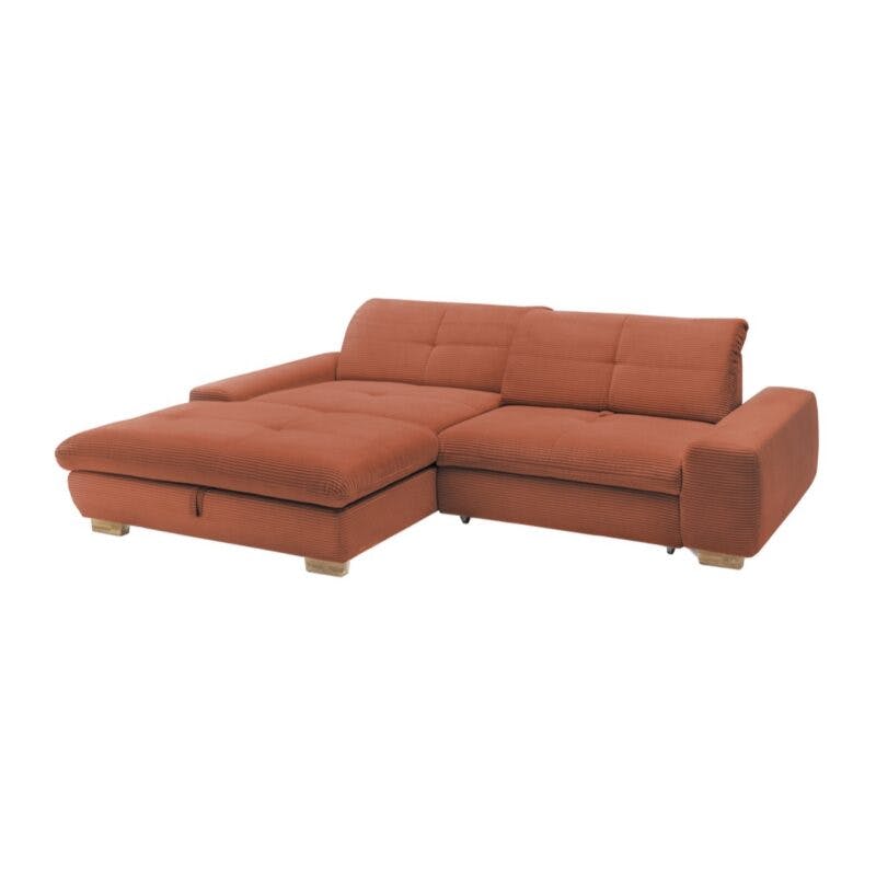 Set One by Musterring SO 1200 Sofa mit Cordbezug in Orange - Rückenverstellung