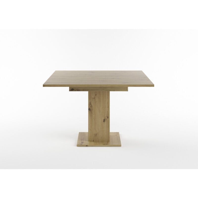 Set One Atlanta-System Esstisch Tischplatte quadratisch Artisan Eiche Holznachbildung Säule quadratisch Artisan Eiche Holznachbildung seitlich