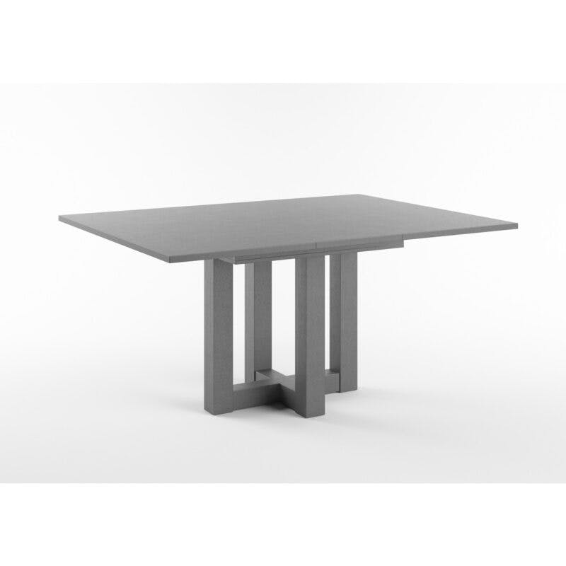 Set One Atlanta-System Esstisch Tischplatte quadratisch Dekor graphit Gestell Doppel-U Dekor graphit ausgezogen