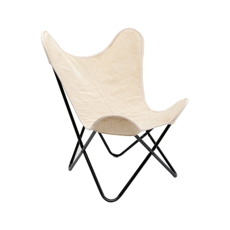 Kare Design California Sessel mit Textilbezug in Creme