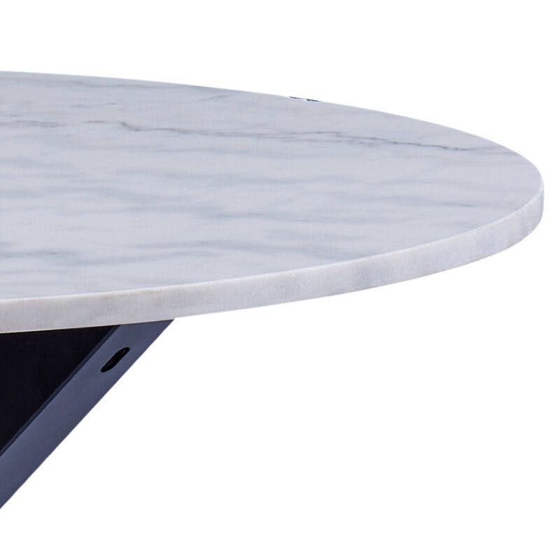 Trendstore Anabel Tischplatte in Marmor Guangxi weiß poliert.