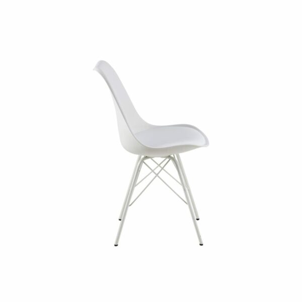 Trendstore „Ariane“ Stuhl Kunstleder weiß seitlich