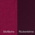 Textilgewebe Future Fuchsia (30 % Wolle, 70 % Polyamid) & Leder Tendens Plum