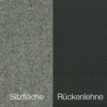 Textilgewebe Future Lightgrey (30 % Wolle, 70 % Polyamid) & Leder Tendens Graniet