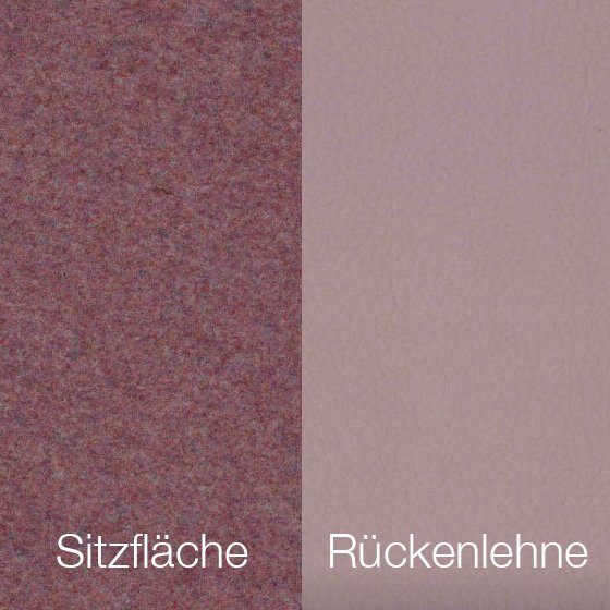 Textilgewebe Future Pink (30 % Wolle, 70 % Polyamid) & Leder Tendens Old Pink
