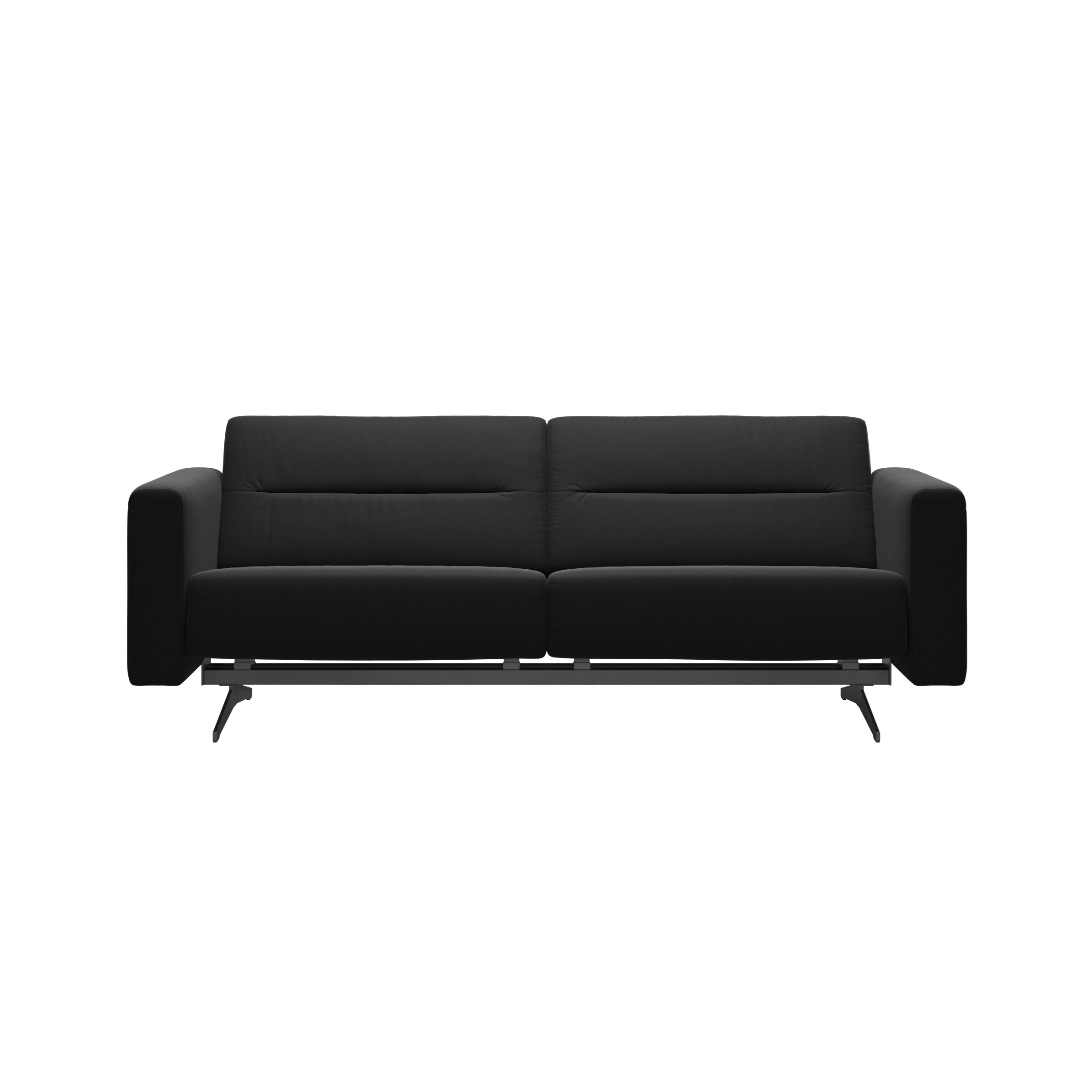 Stressless Stella 2,5-Sitzer Sofa mit Bezug Paloma Black - Frontansicht