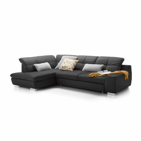 set one by Musterring Ecksofa SO 1200 in Grey Brown – Ottomane links