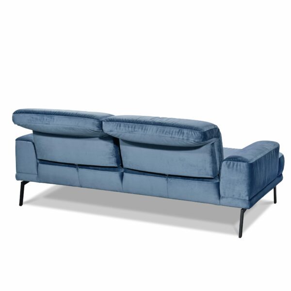 Musterring MR 4580 Sofa in Bezug Velvet blue-grey , Rückenansicht