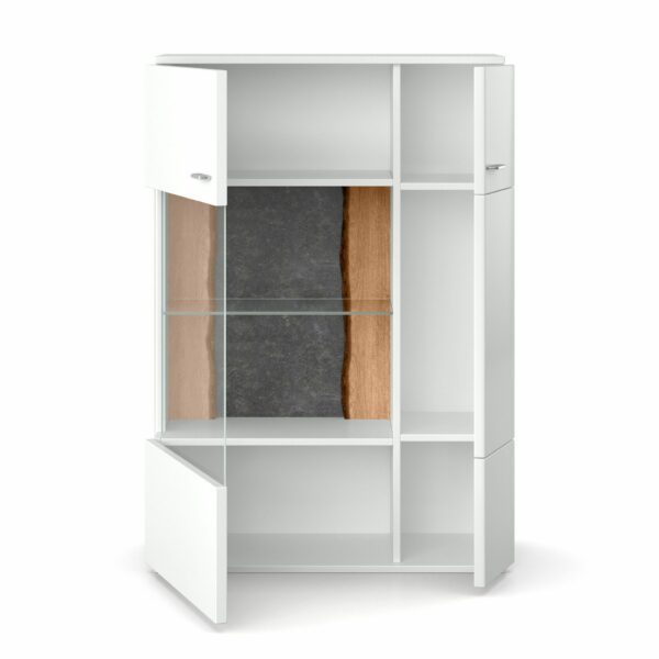 set one by Musterring Tacoma Highboard Typ 04-A Innenansicht