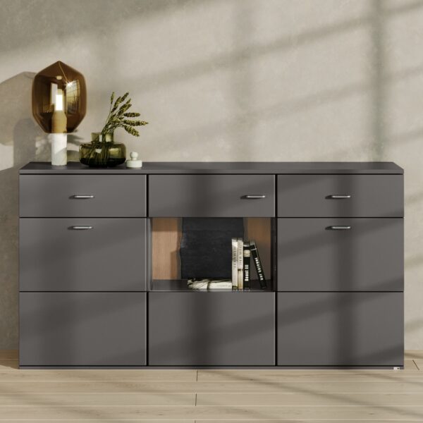 set one by Musterring „Tacoma“ Sideboard 53-B in Grafit