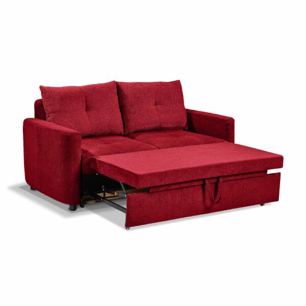 set one by Musterring SO 4200 Sofa Bezug bordeaux – Schlaffunktion