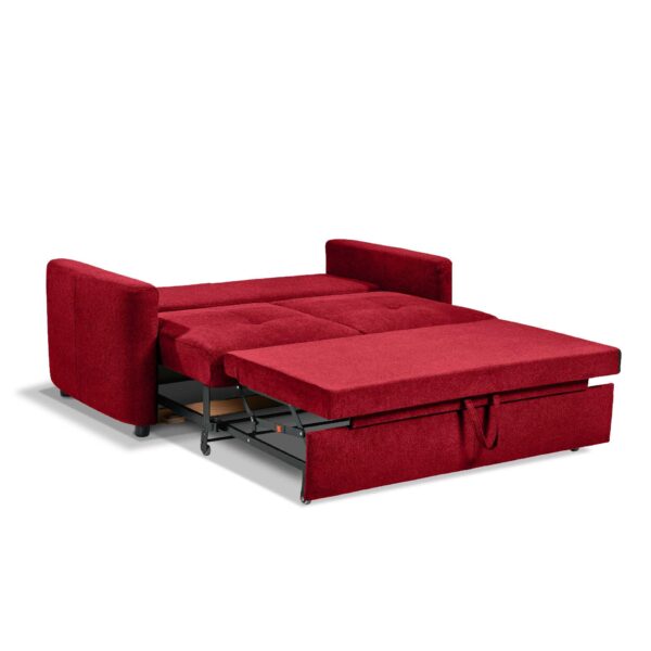 set one by Musterring SO 4200 Sofa Bezug bordeaux – Schlaffunktion