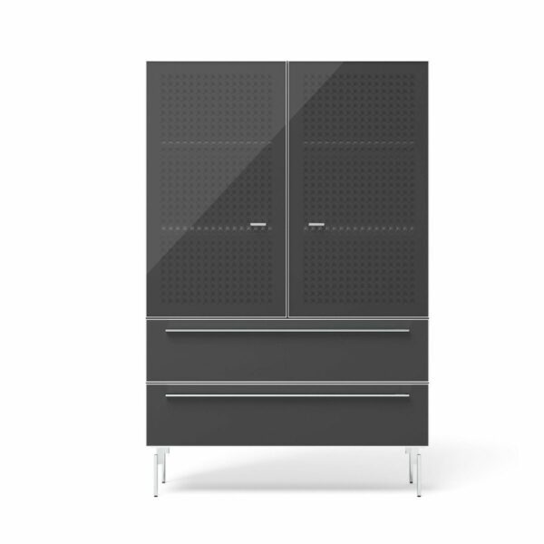 JOOP! Living / Dining systems 23216 Highboard in Anthrazit Frontalansicht