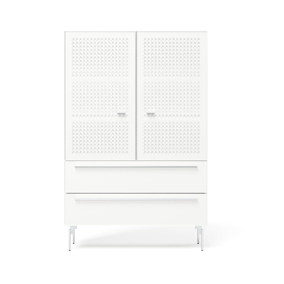 JOOP! Living / Dining systems 23216 Highboard in Lack weiß Frontalansicht