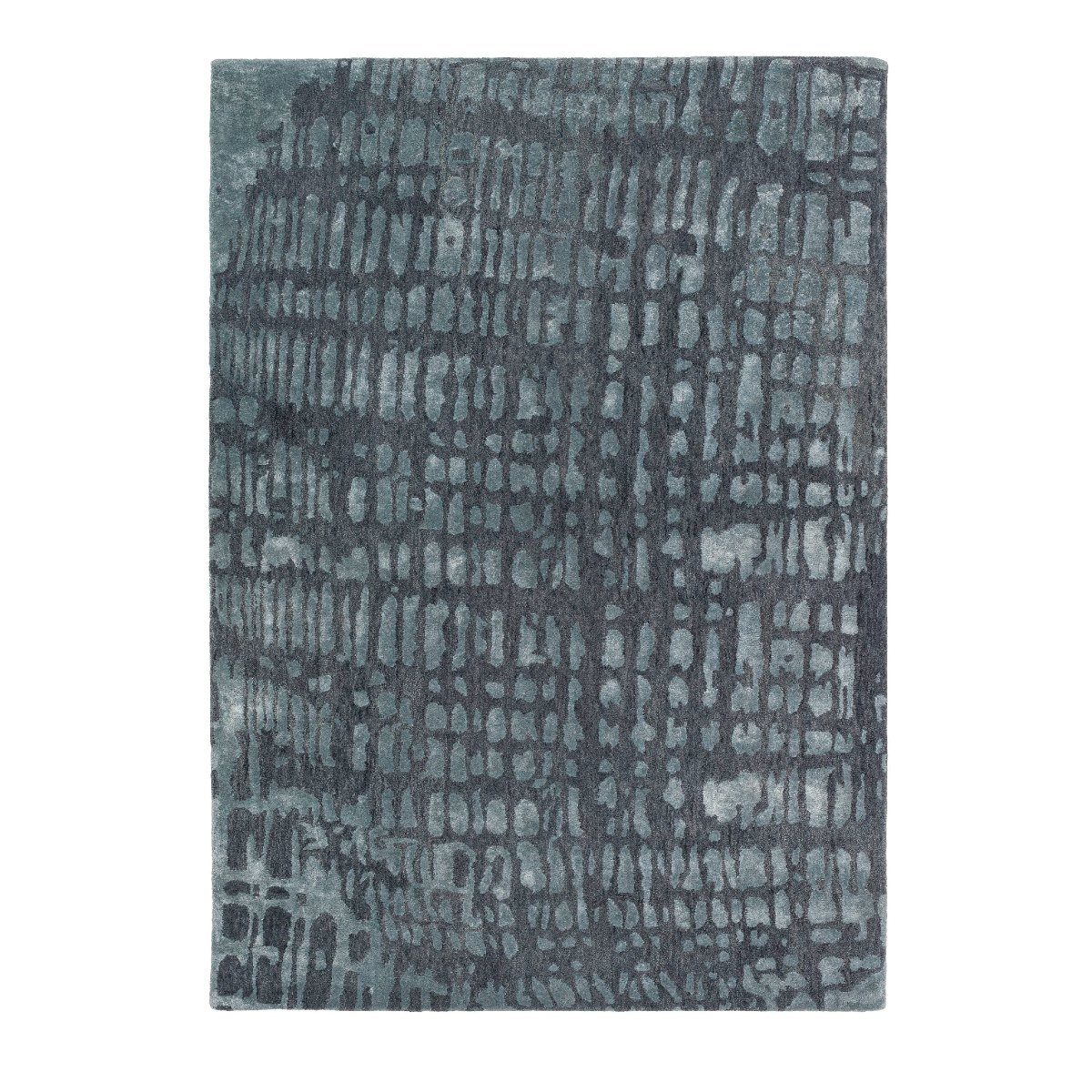 JOOP! Croco Teppich mit Muster in Grau als Freisteller.