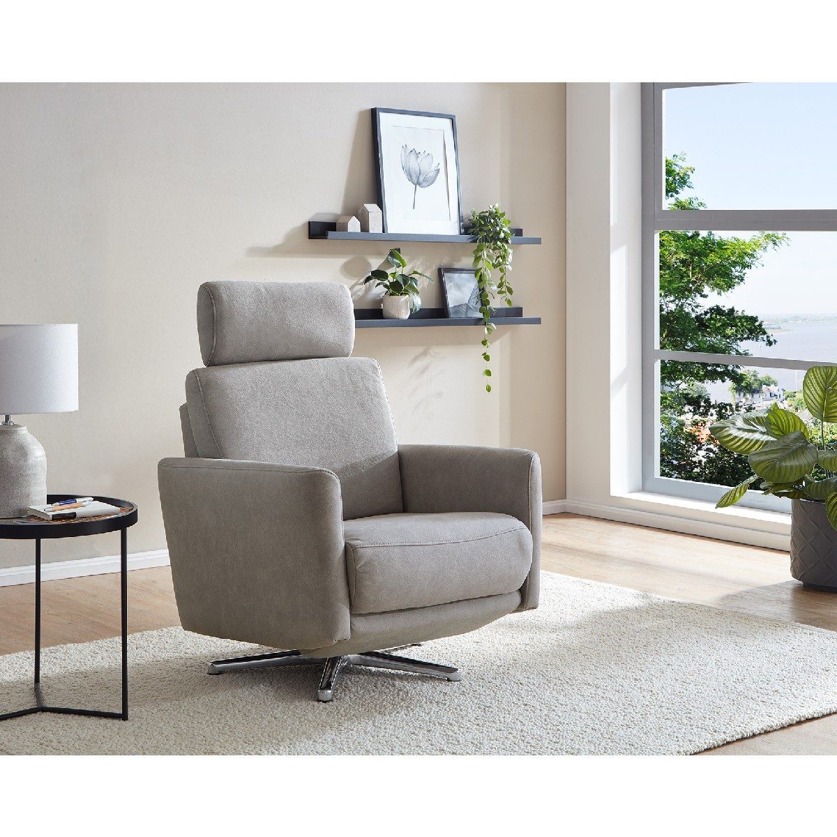 Calizza Interiors Spinell Sessel mit manueller Relaxfunktion 