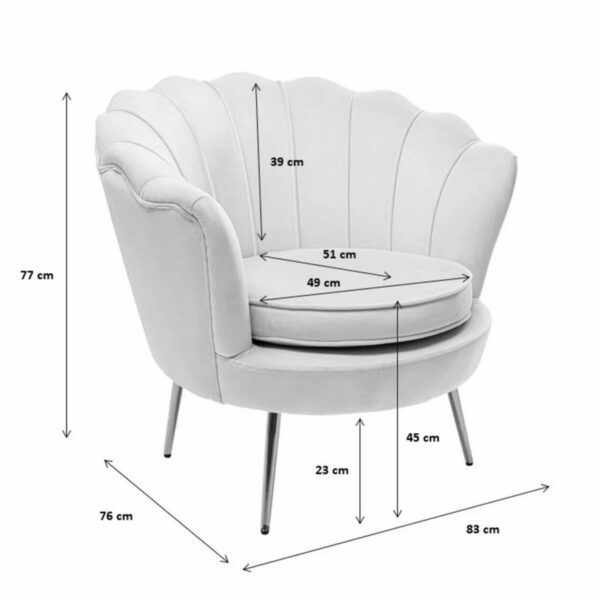 Kare Design Water Lily Sessel – Maße