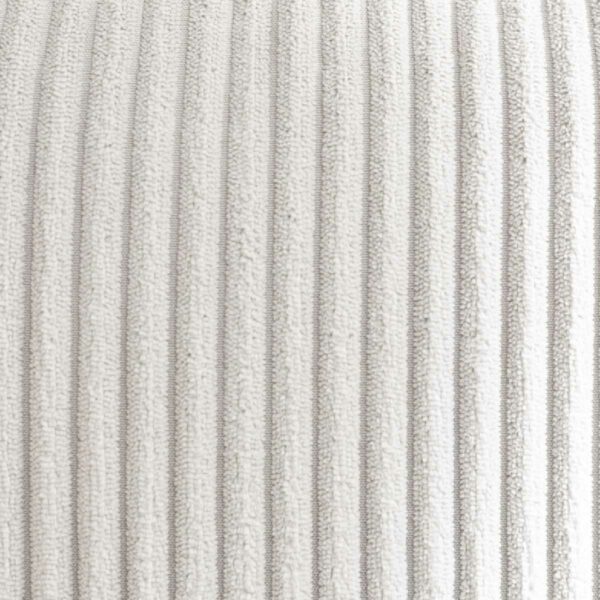 Raum.Freunde Laja 3-Sitzer-Sofa mit Bezug aus Cord in Graubeige Detailansicht Bezugsfarbe