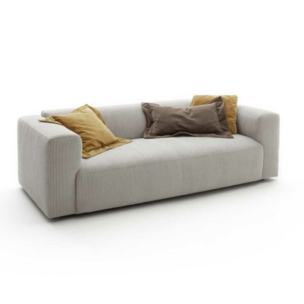 Raum.Freunde Laja 3-Sitzer-Sofa mit Bezug aus Cord in Graubeige
