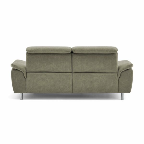 Calizza Interiors Jade Sofa mit Bezug Microfaser Bulus 14 stone – Rückansicht