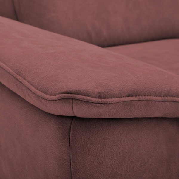 Calizza Interiors Jade Sofa mit Bezug Microfaser Bulus 18 red – Detail Bezug