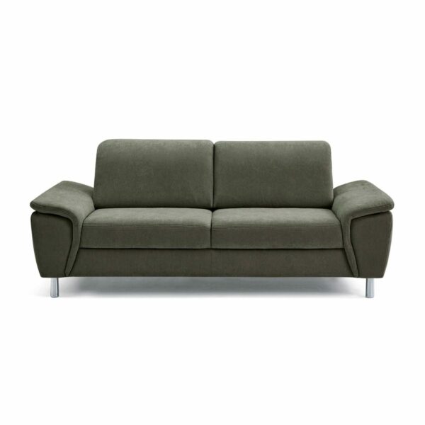 Calizza Interiors Jade Sofa mit Bezug Flachgewebe Eco-Soil 156 forest – Frontansicht