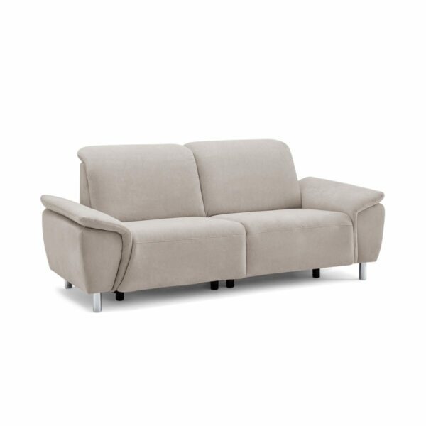 Calizza Interiors Nell Sofa mit Bezug Flachgewebe Brisbane 9120 cappuccion – Sofa mit Funktion Perspektive