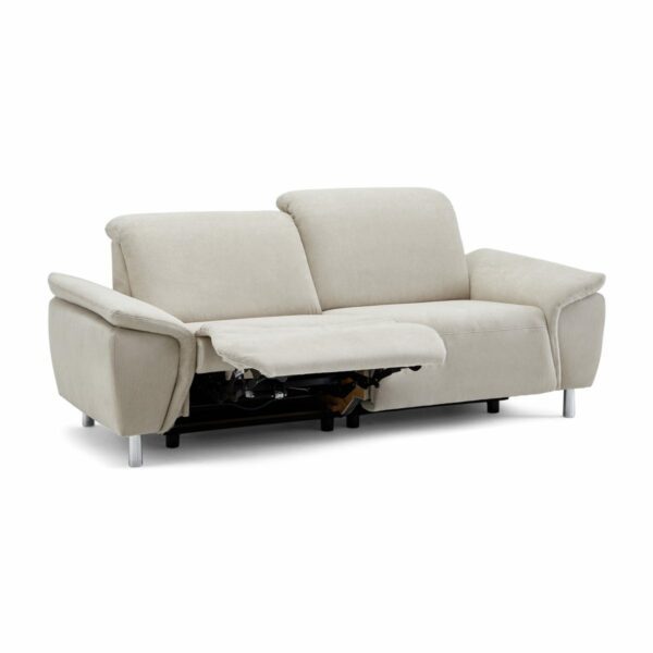 Calizza Interiors Nell Sofa mit Bezug Flachgewebe Brisbane 9603 beige – Relaxfunktion