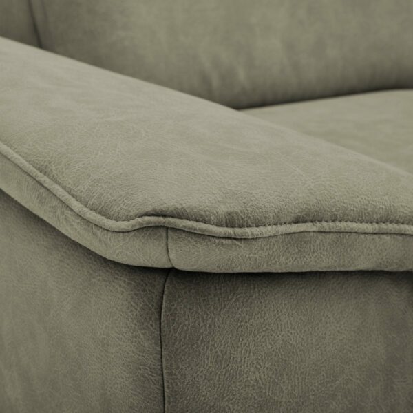 Calizza Interiors Nell Sofa mit Bezug Microfaser Bulus 14 stone – Detail Bezug