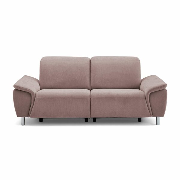 Calizza Interiors Nell Sofa mit Bezug Flachgewebe Eco-Soil 70 magnolie – Sofa mit Funktion Frontansicht