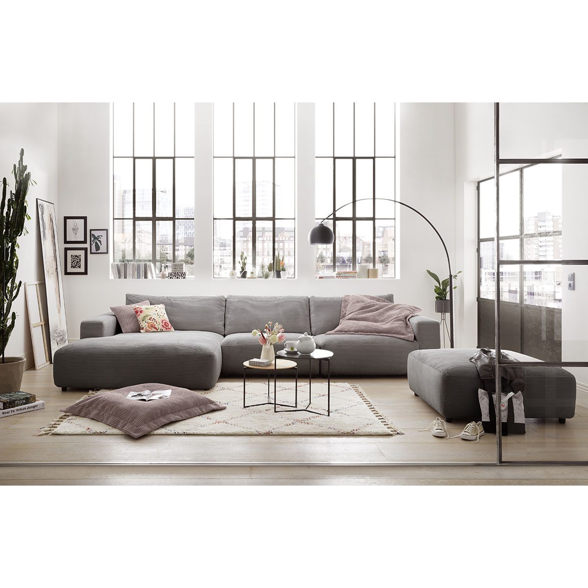 Gallery M branded by Musterring Lucia 3,5 Sitzer Sofa Cord