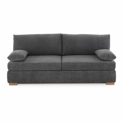 Trendstore Jelko Schlafsofa mit Bettkasten, Kissen und Topper - frontal