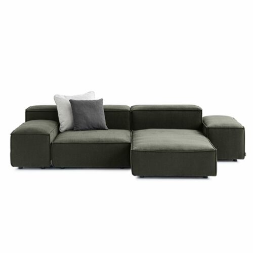 Designwerk Puzzle Mix-Sofa in Bezug Key West dark grey.