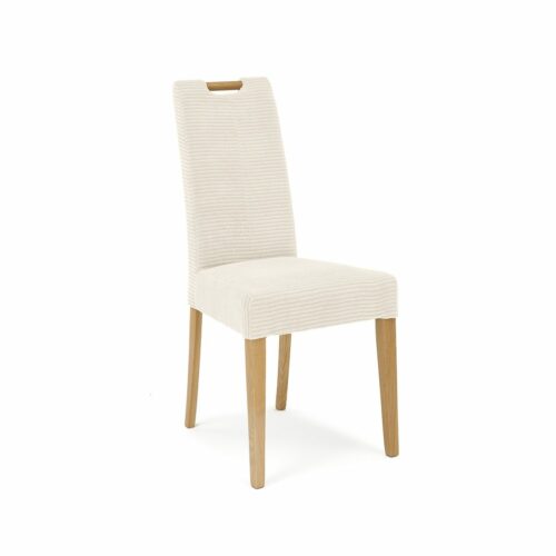 Trendstore Sitting Together S Esszimmerstuhl mit Cordbezug in Creme